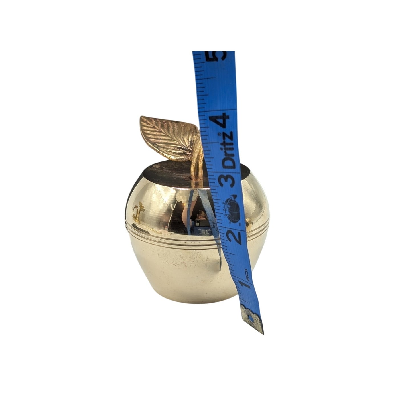 Vintage Mid-Century Brass Apple Bell