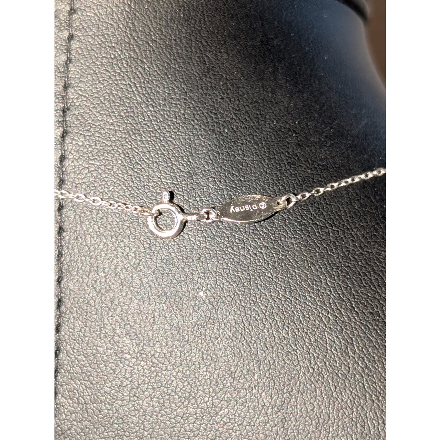 Disney 925 Sterling Minnie Mouse Necklace 16-18" Two Tone Marked LA CN Necklace