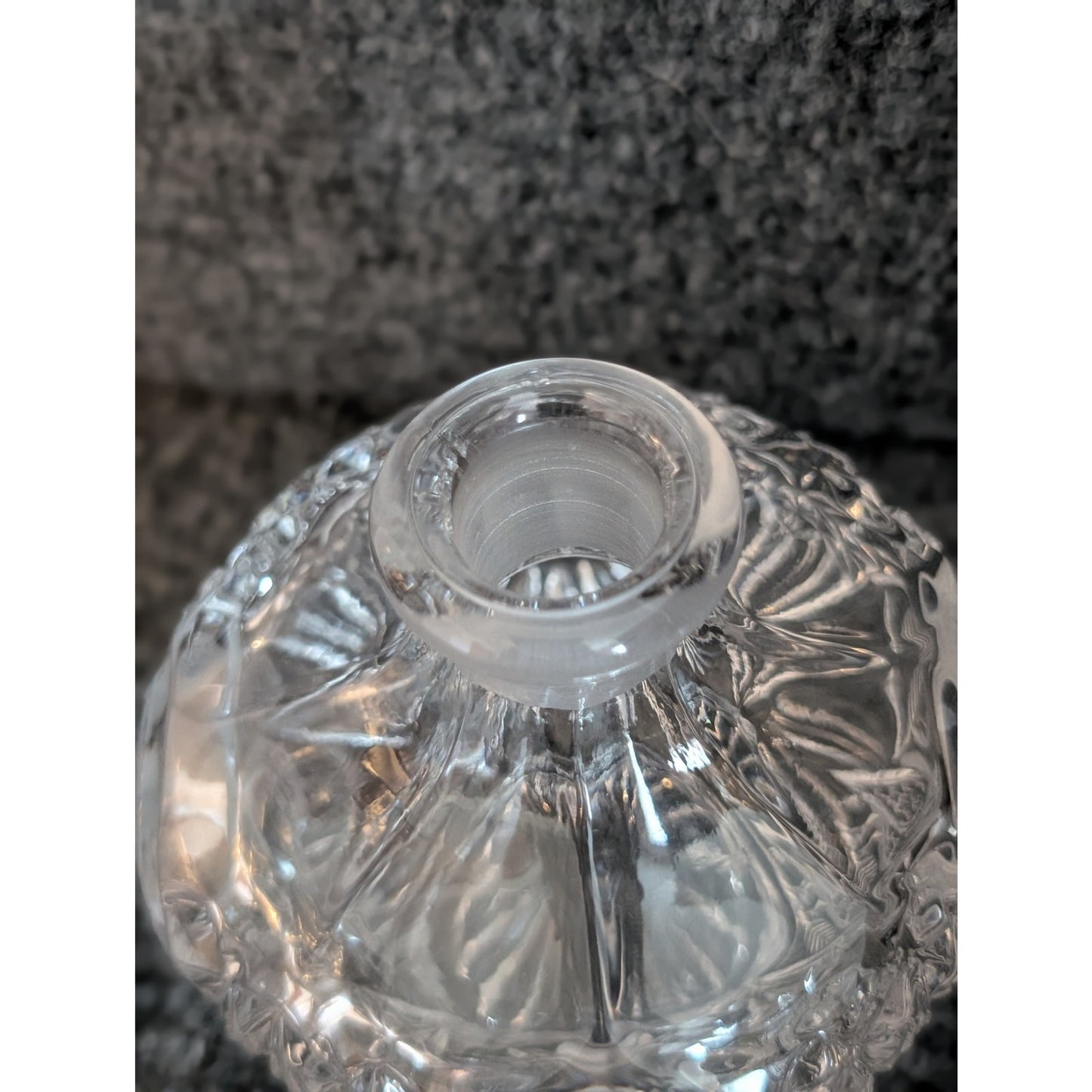 Vintage Hofbauer Byrdes Collection Crystal Bird Perfume Bottle W/ Dauber Topper