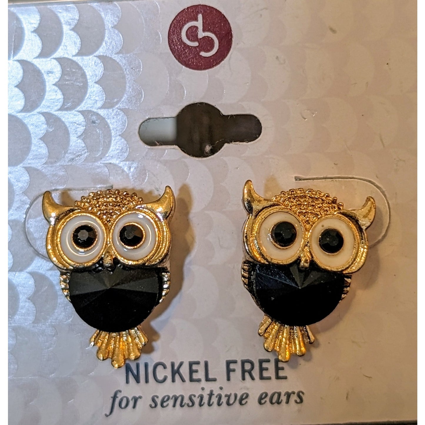 Dress Barn Nickel Free Owl Post Earrings NWT