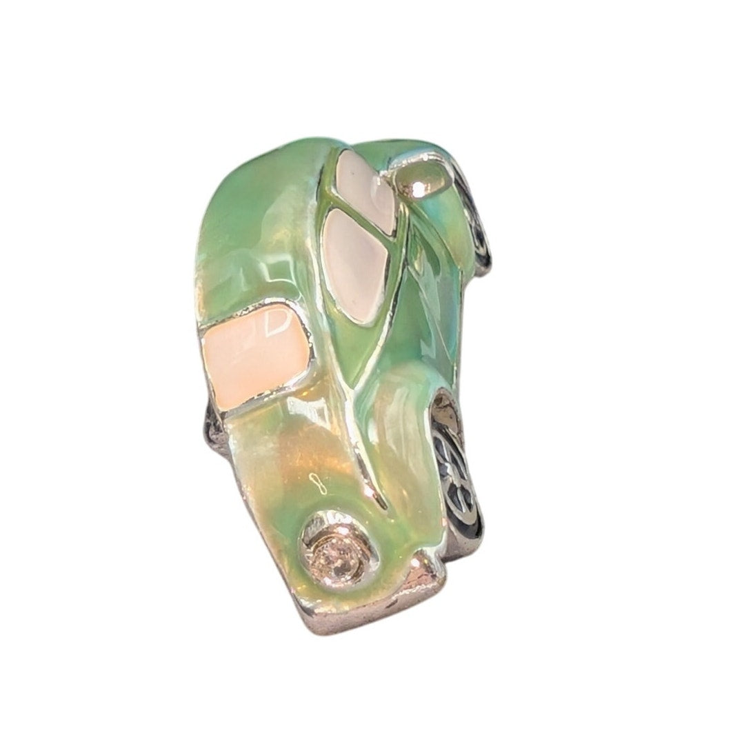 Napier Signed Mint Green Enamel VW 'Punch Buggy' Bug Car Brooch/Pin