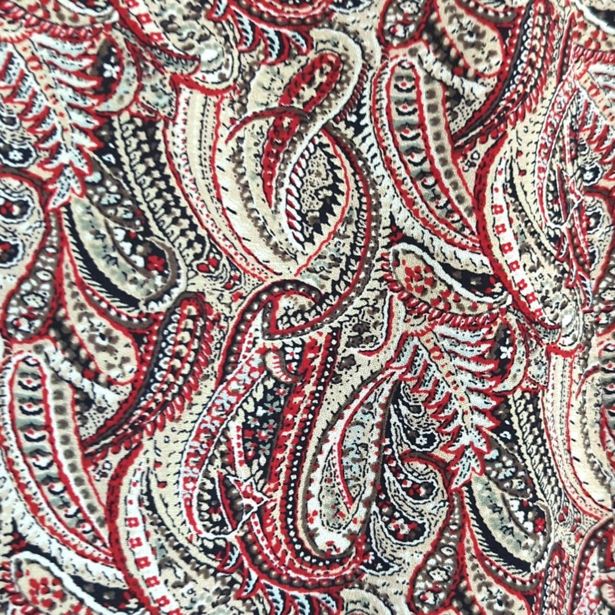 Talbot's Pure Silk Women's Size 10 Fully Lined Brown/Red Paisley Print Skirt