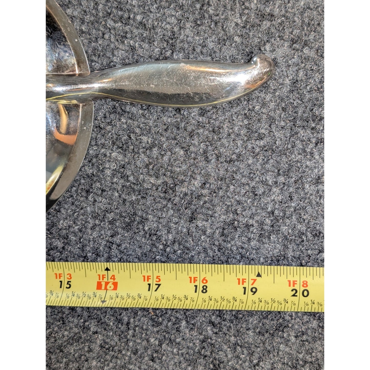 Vtg Mid-Century F.B. Rogers Silver Plate Oval Banana Leaf Serving Tray W/ Handle