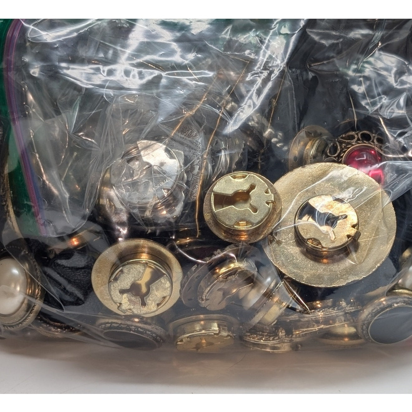 Bag of Button Covers Different Colors Sizes & Styles