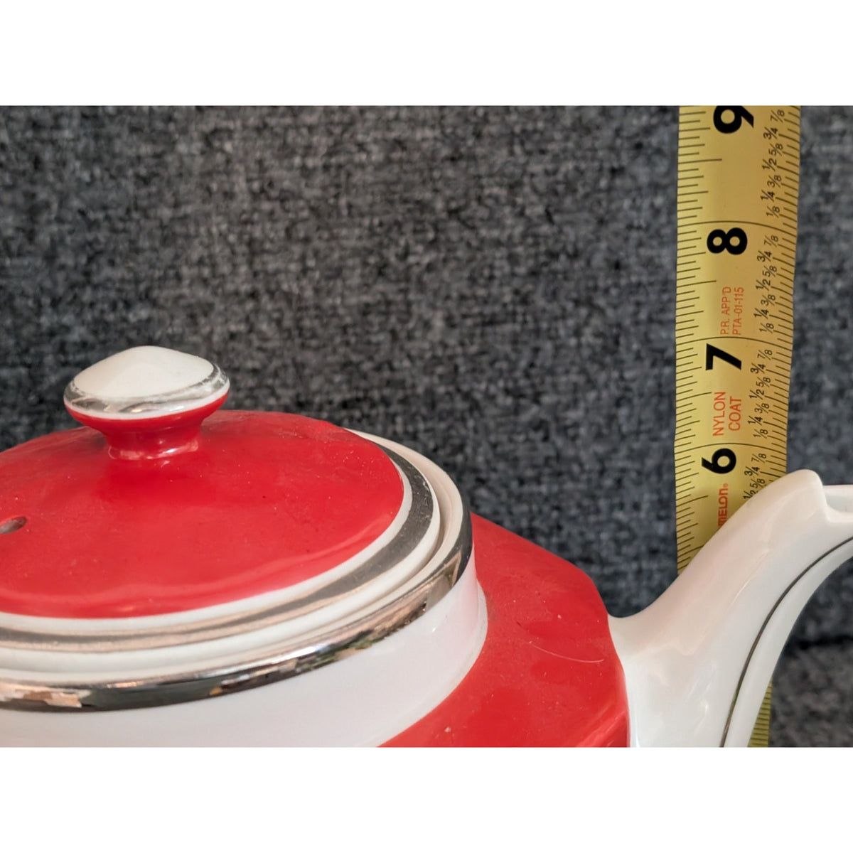 Vtg Mid Century Modern Hall's Superior Quality Kitchenware Teapot Made in USA