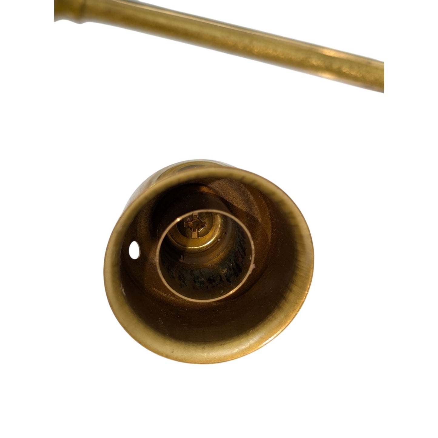 Vintage Solid Brass Candle Holder 13" Wall Sconce (No glass)