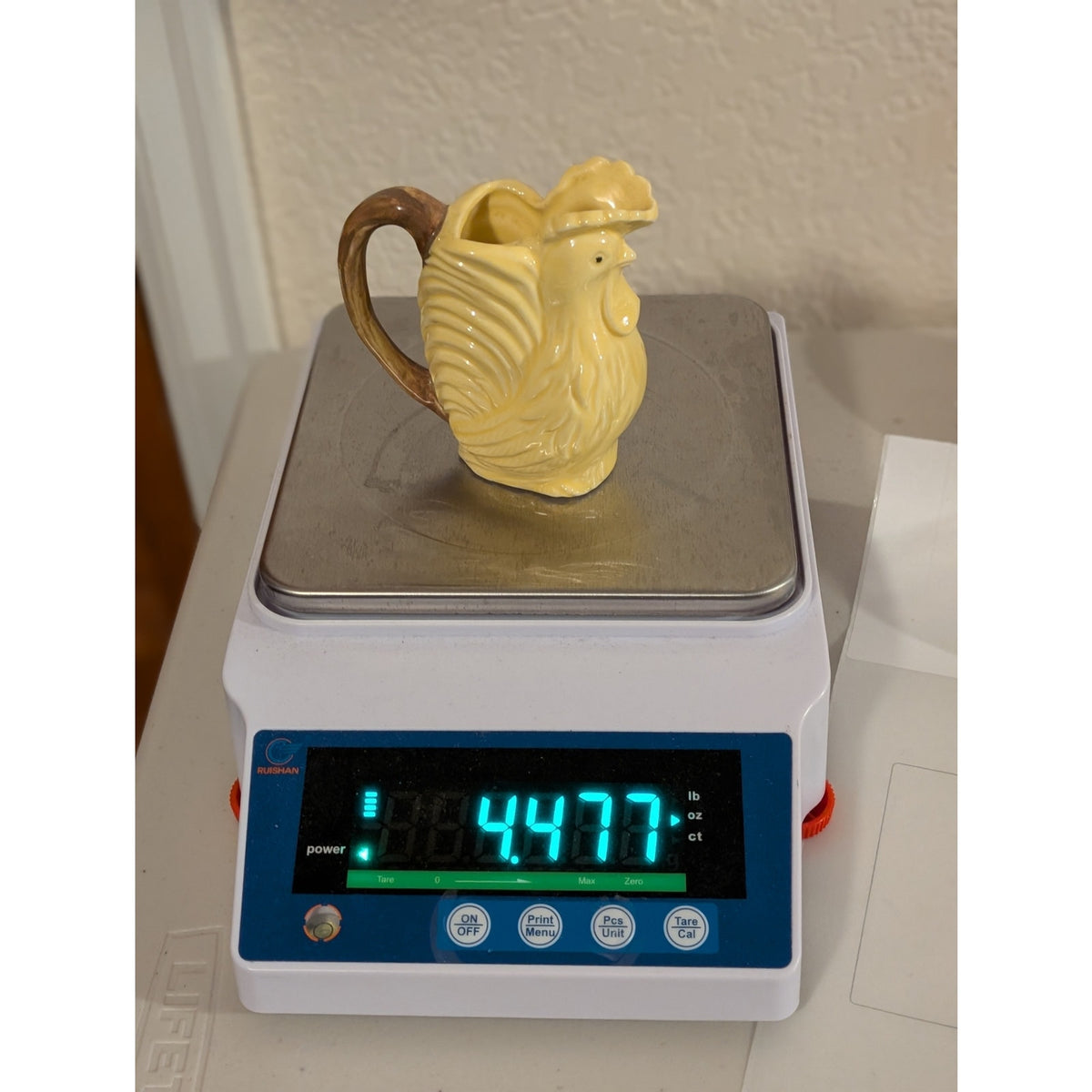 Vintage Made in Japan Yellow Rooster Creamer With Chip Photo Three