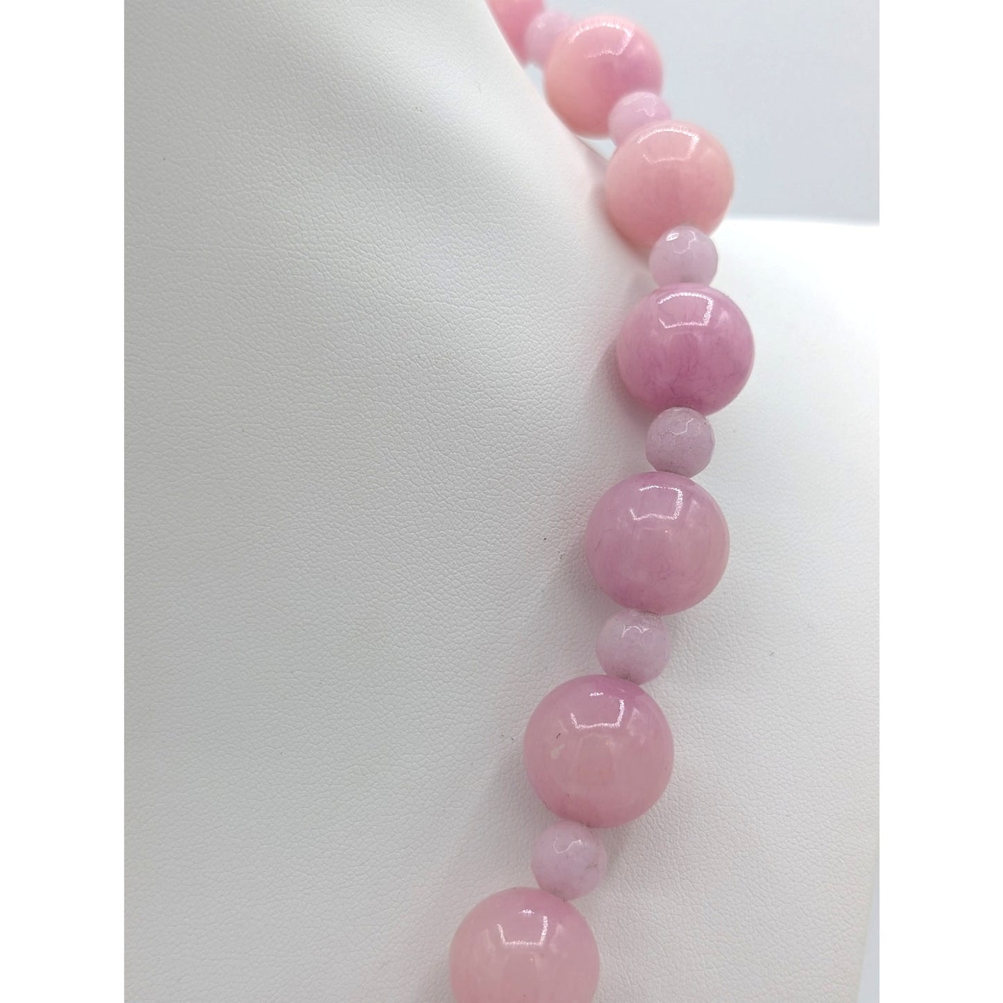 Rose Quartz Stone Bead 18" Necklace