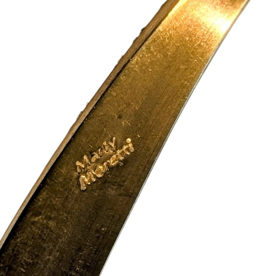 Marley Moretti Brass Two Tone Pyrite Cuff Bracelet