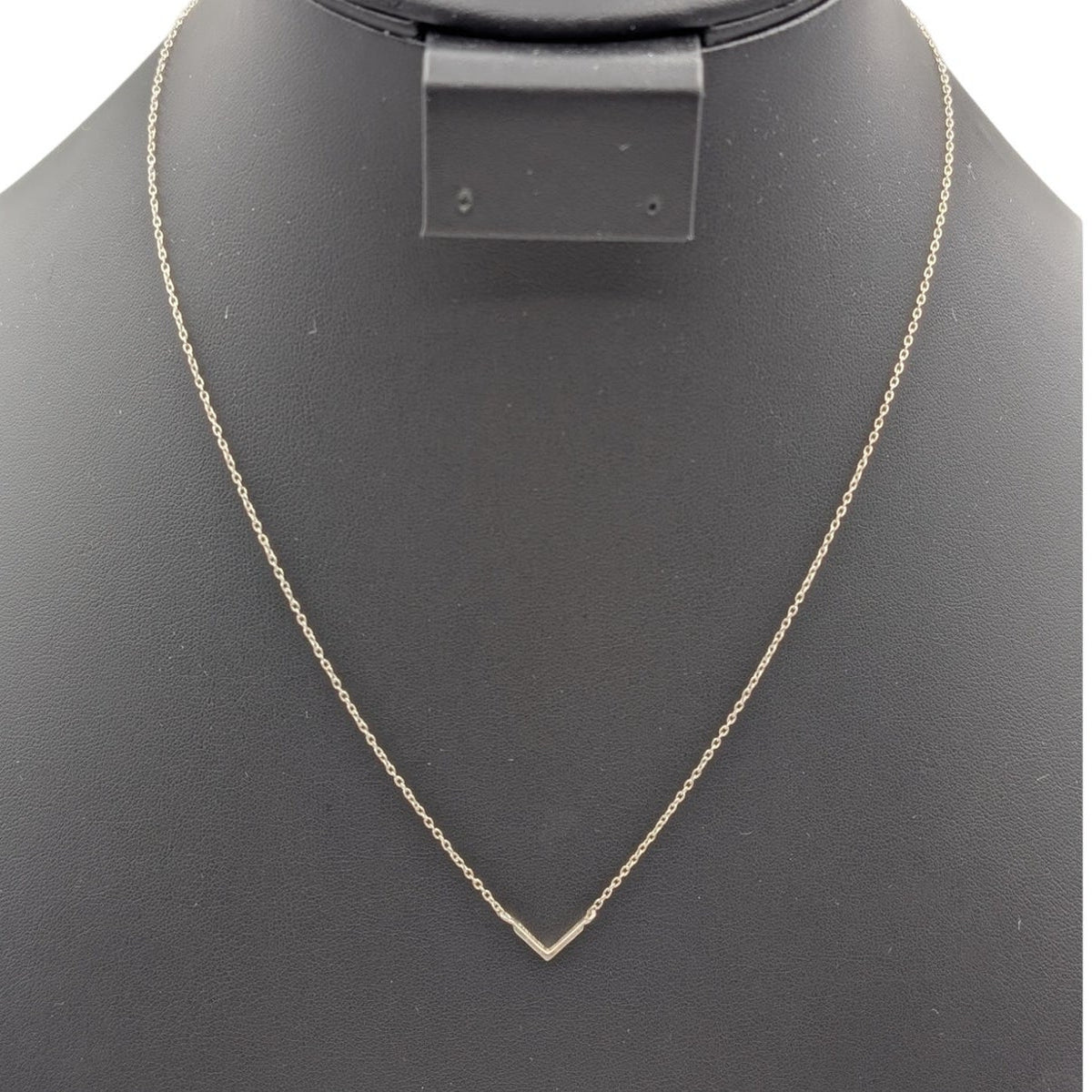 Vintage 925 Sterling Silver Chevron Chain 16.25" & 18" Necklace