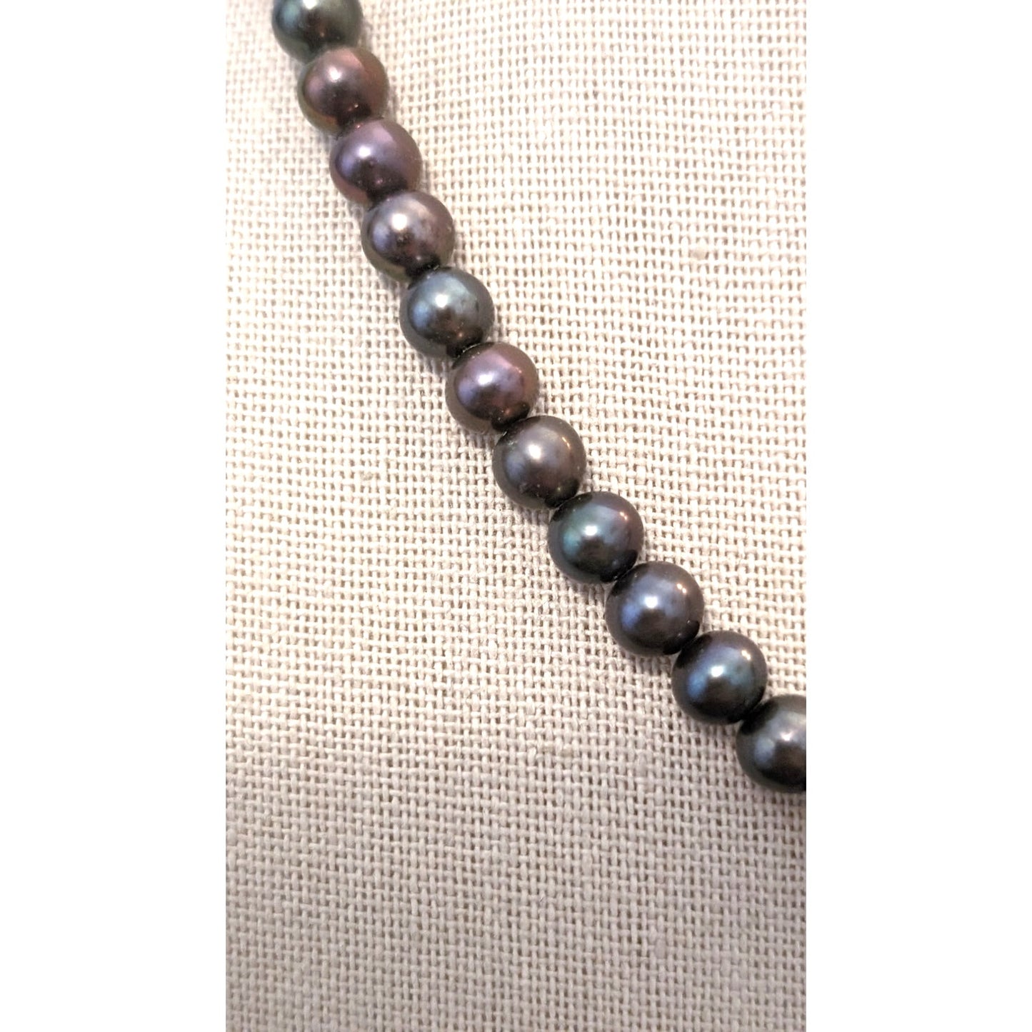 Vintage Sterling 5mm Freshwater Pearl Necklace & Bracelet Set