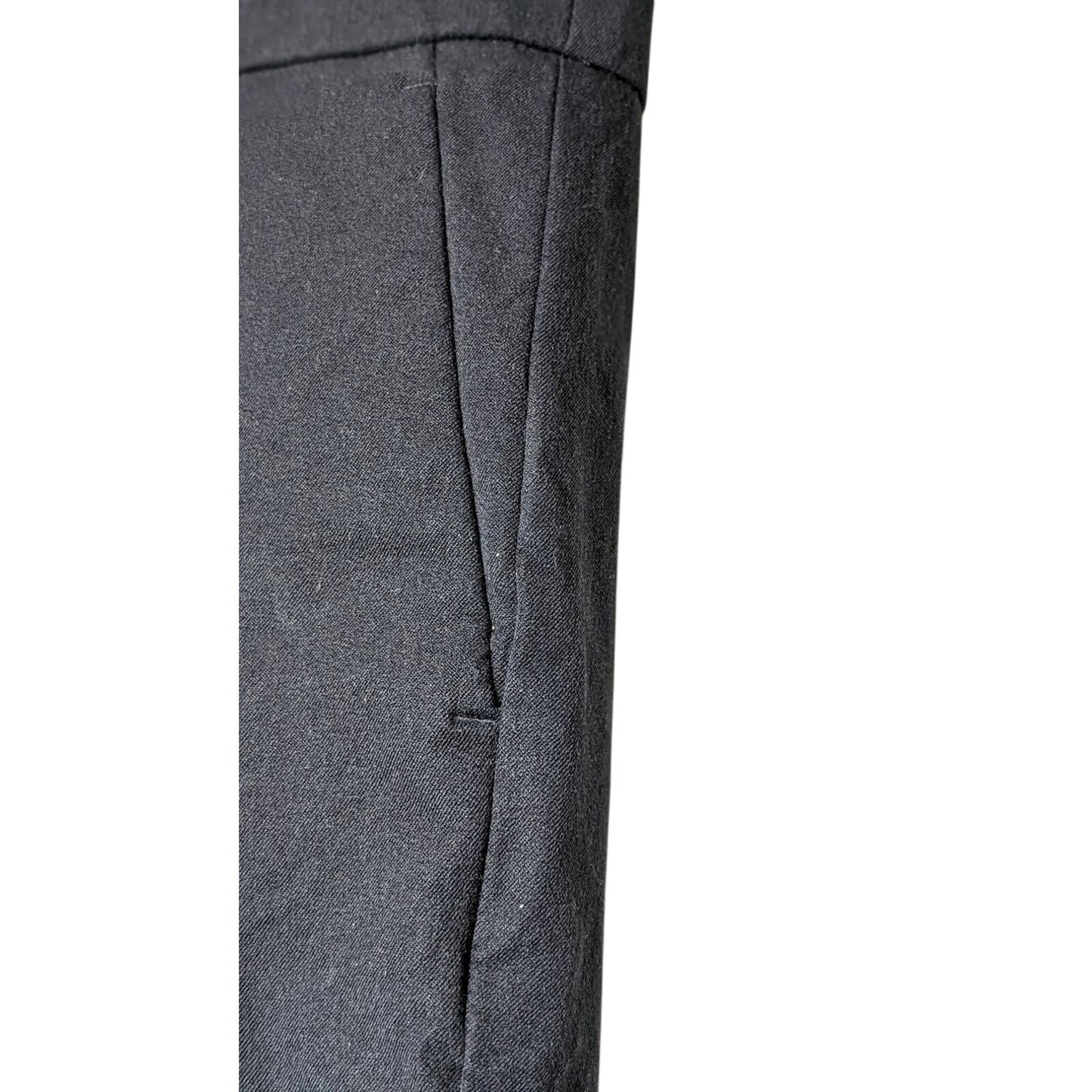 J. Crew Black 'Cameron' Cotton Viscose Stretch Crop Pant Womens Sz 16