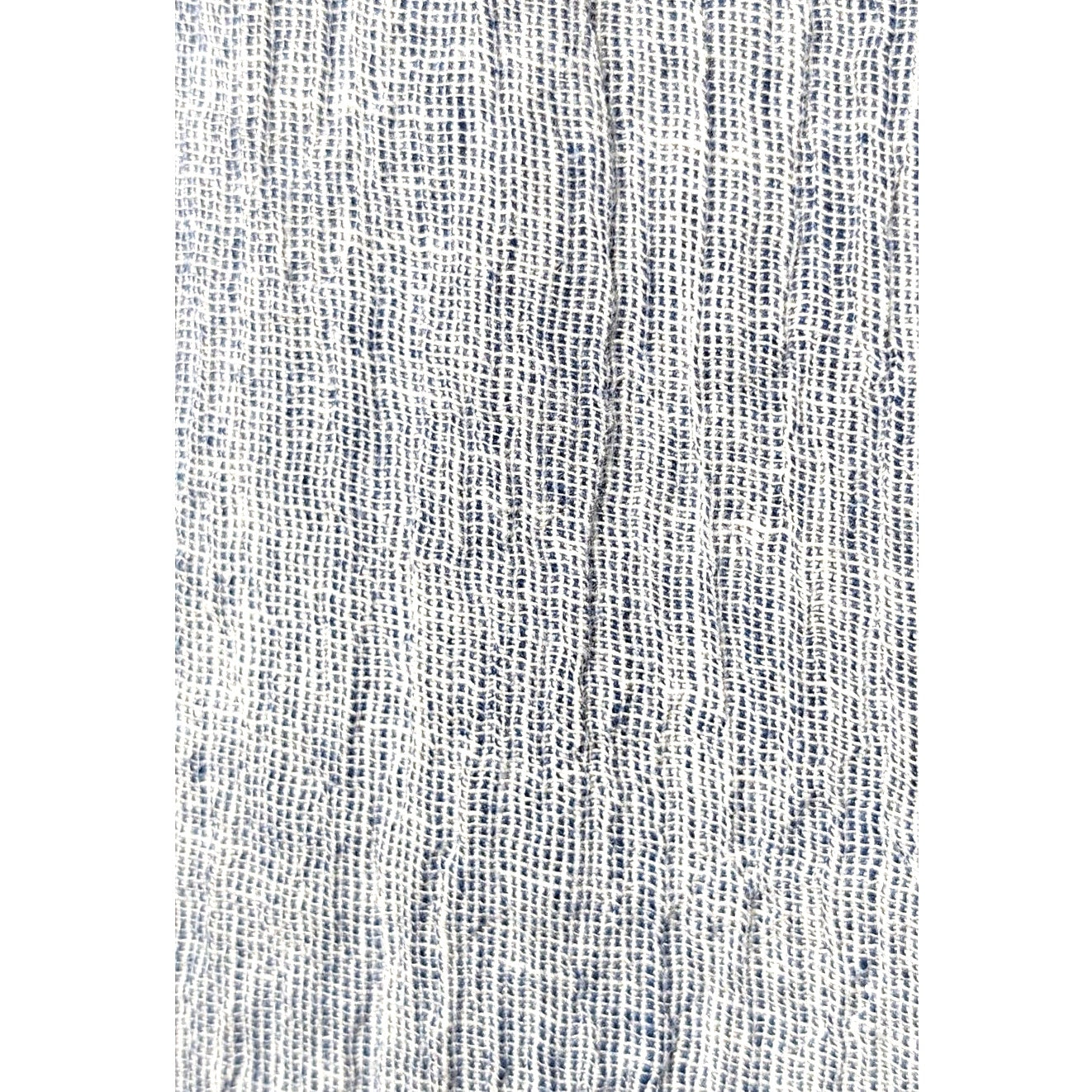Tahari Loose Weave 100% Linen Oversized Boxy Back Button Up Top Womens Sz S