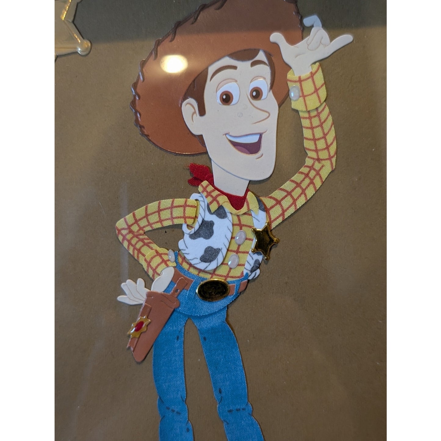 Wood Ornate Framed Toy Story Woody Sticker Art