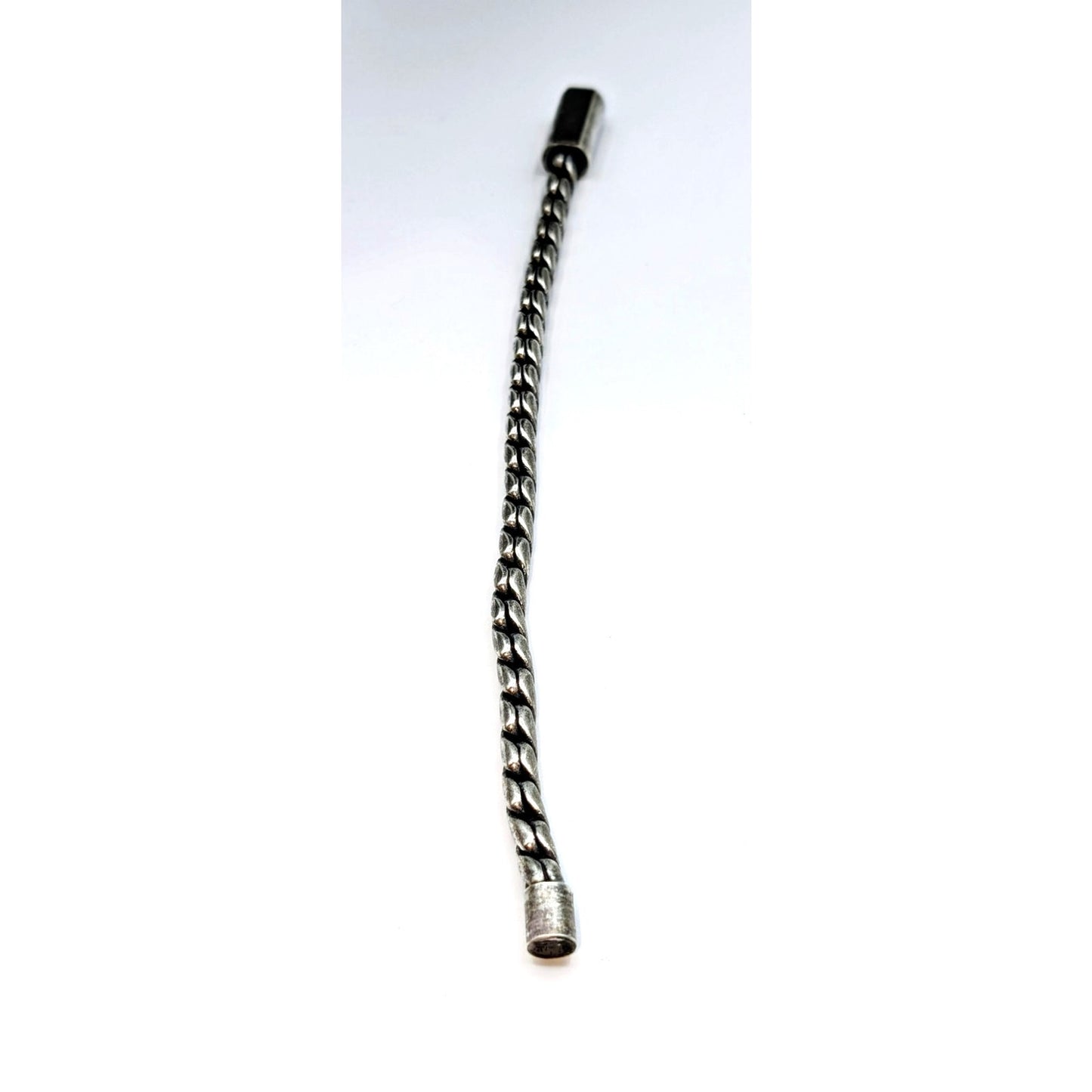 Thick Chunky Stainless Steel Satin Finish Nautical Link Magnetic Clasp Bracelet