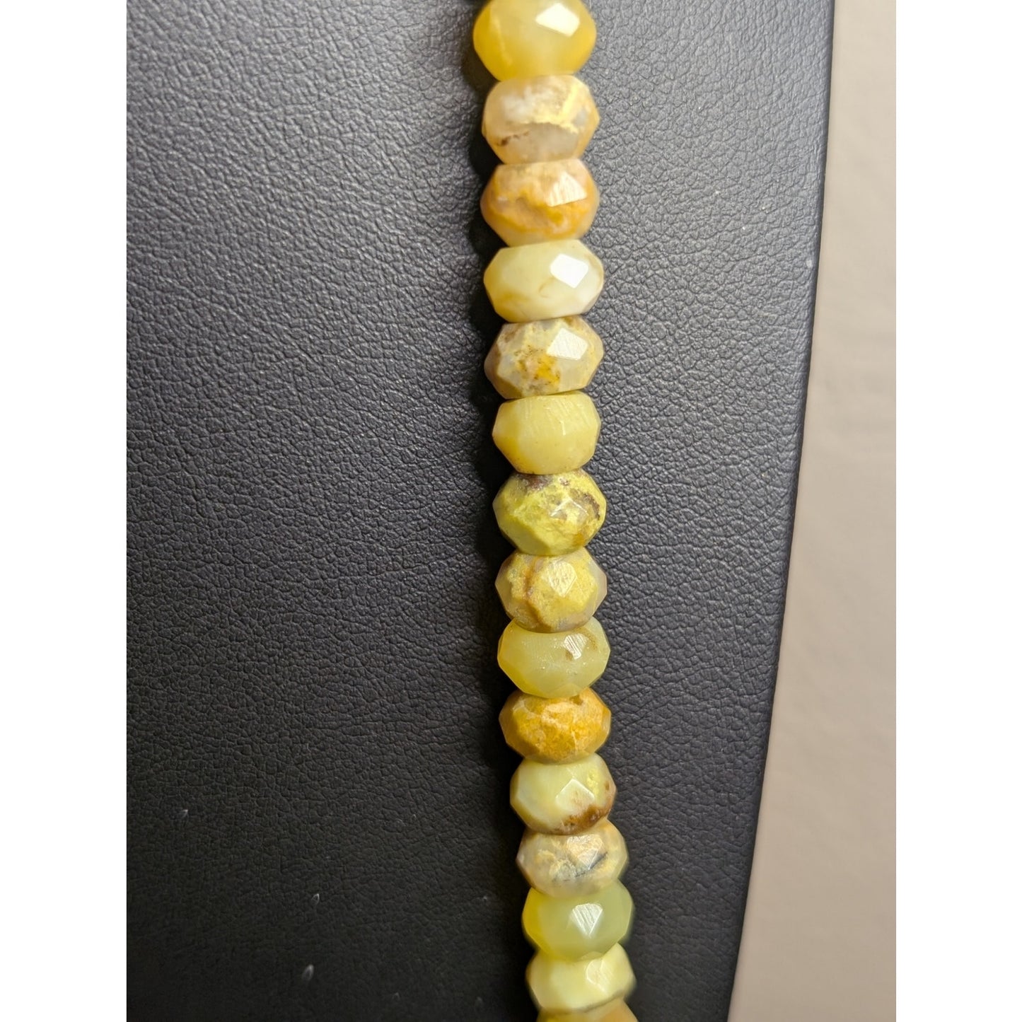 DTR Jay King 925 Silver Faceted Prehnite Beaded 36" Long Necklace 70.4g