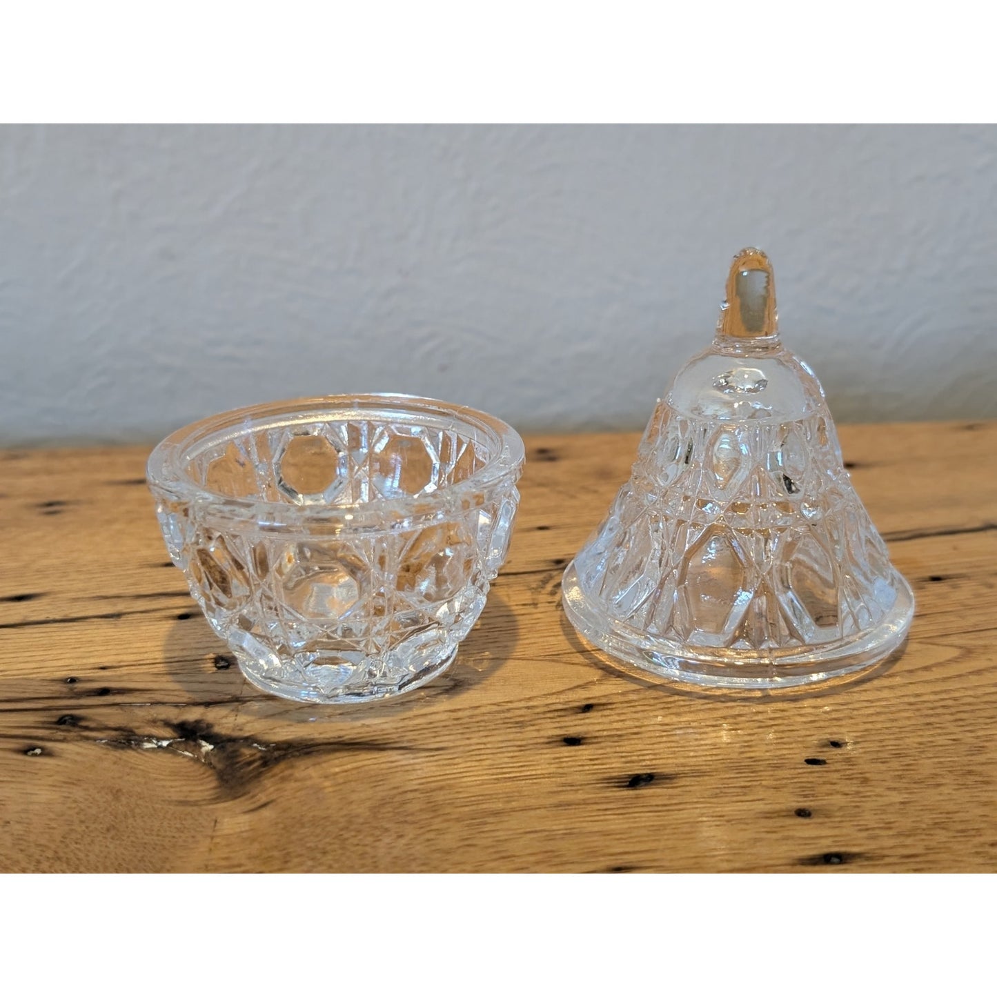 Anna Hutte Genuine Lead Crystal Pear Shaped Lidded Trinket Box Germany