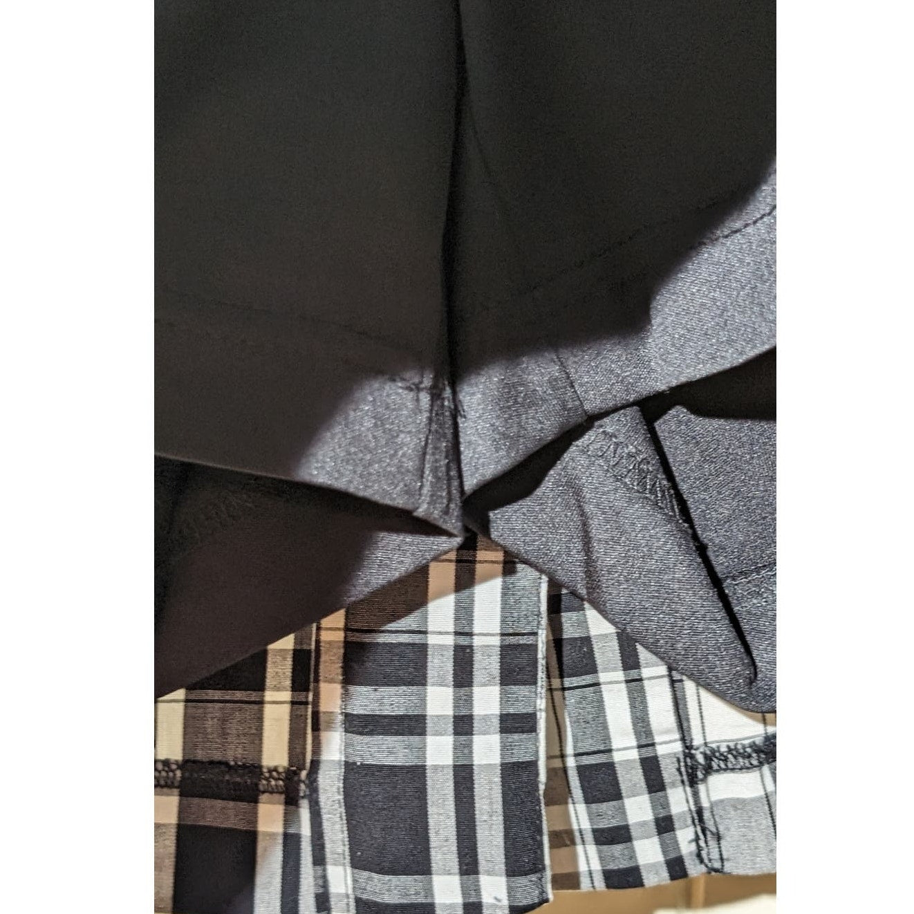 IZOD PerformX Black White Plaid Golf Tennis Stretch Skort Womens Sz 10