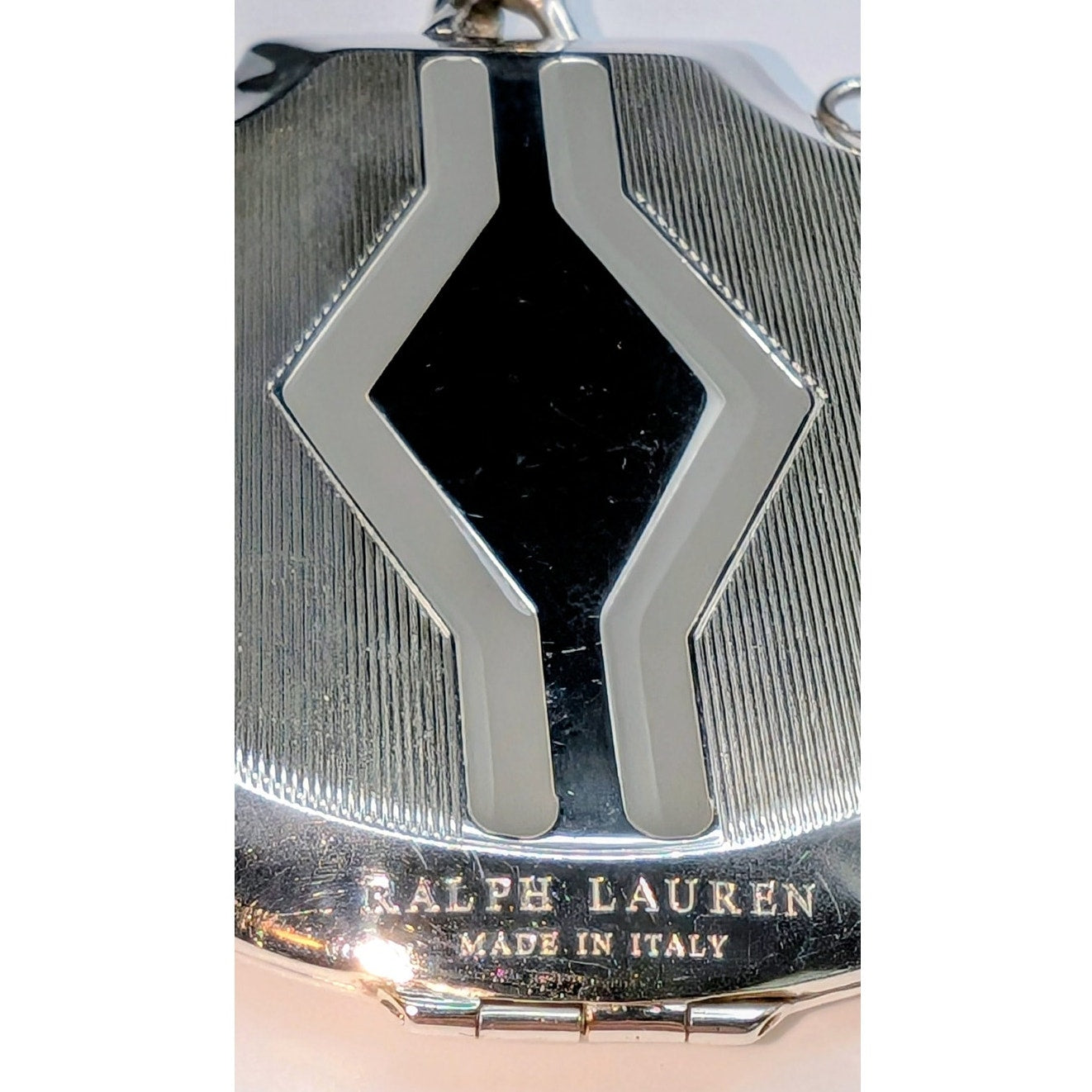 Ralph Lauren Collection Sterling Silver Art Deco Pocket Locket W/out Chain