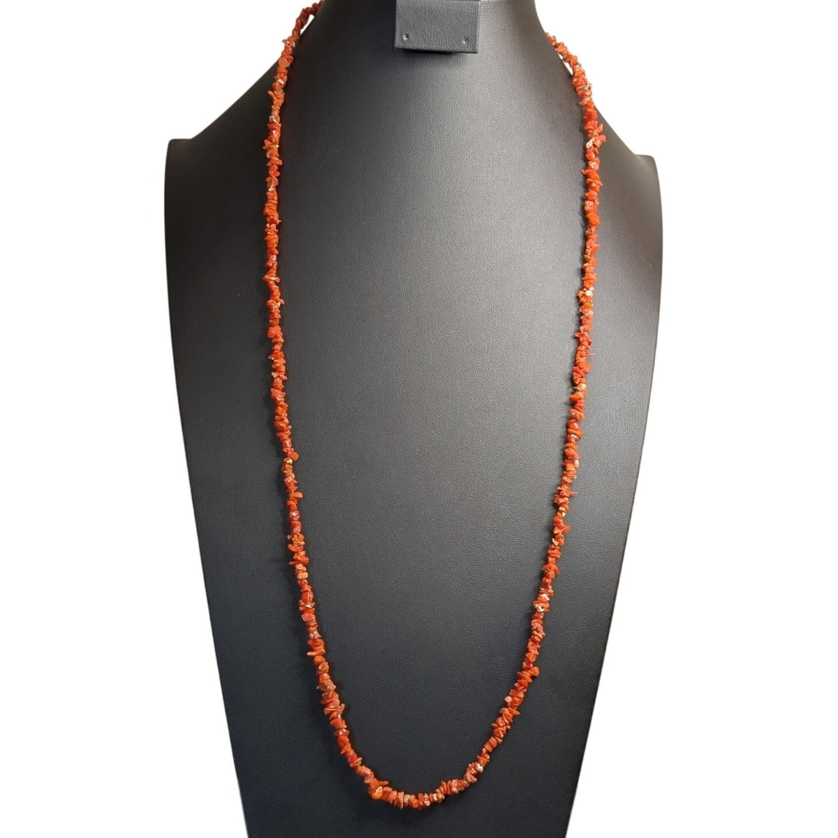 Natural Drilled Uncut Coral Chip 32" Strand