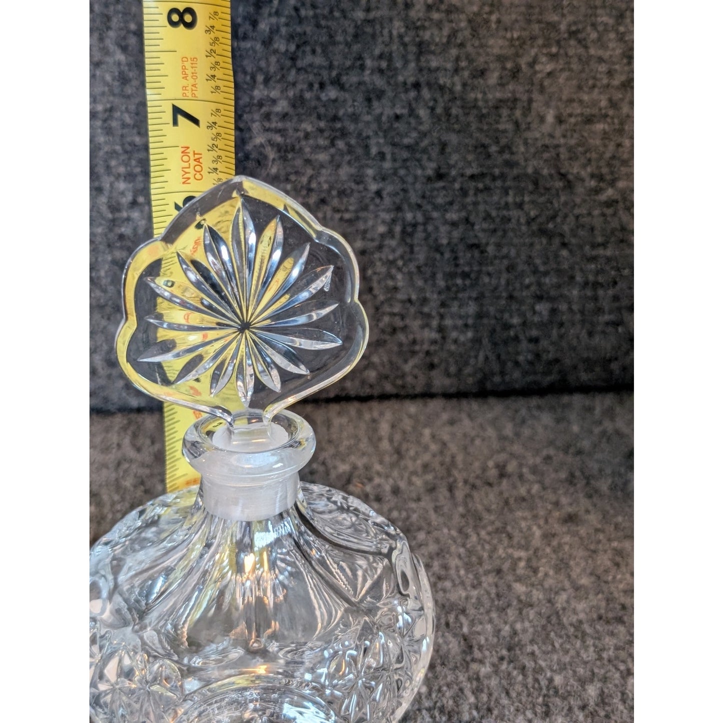 Vintage Hofbauer Byrdes Collection Crystal Bird Perfume Bottle W/ Dauber Topper