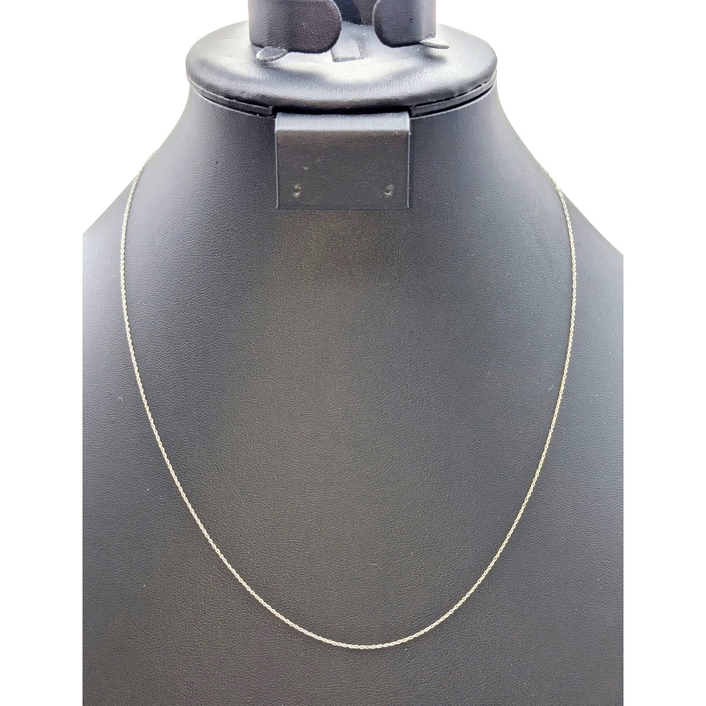 Vintage Marked & Tested 10K White Gold Dainty 20.5" Chain Necklace