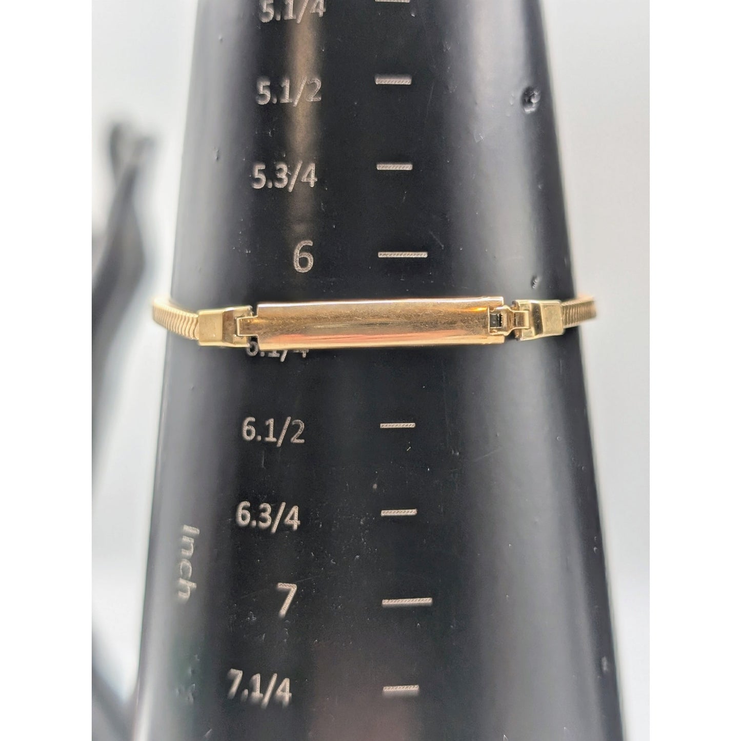 Vintage 40s Forstner 12K Gold Filled ID Square Chain Bracelet