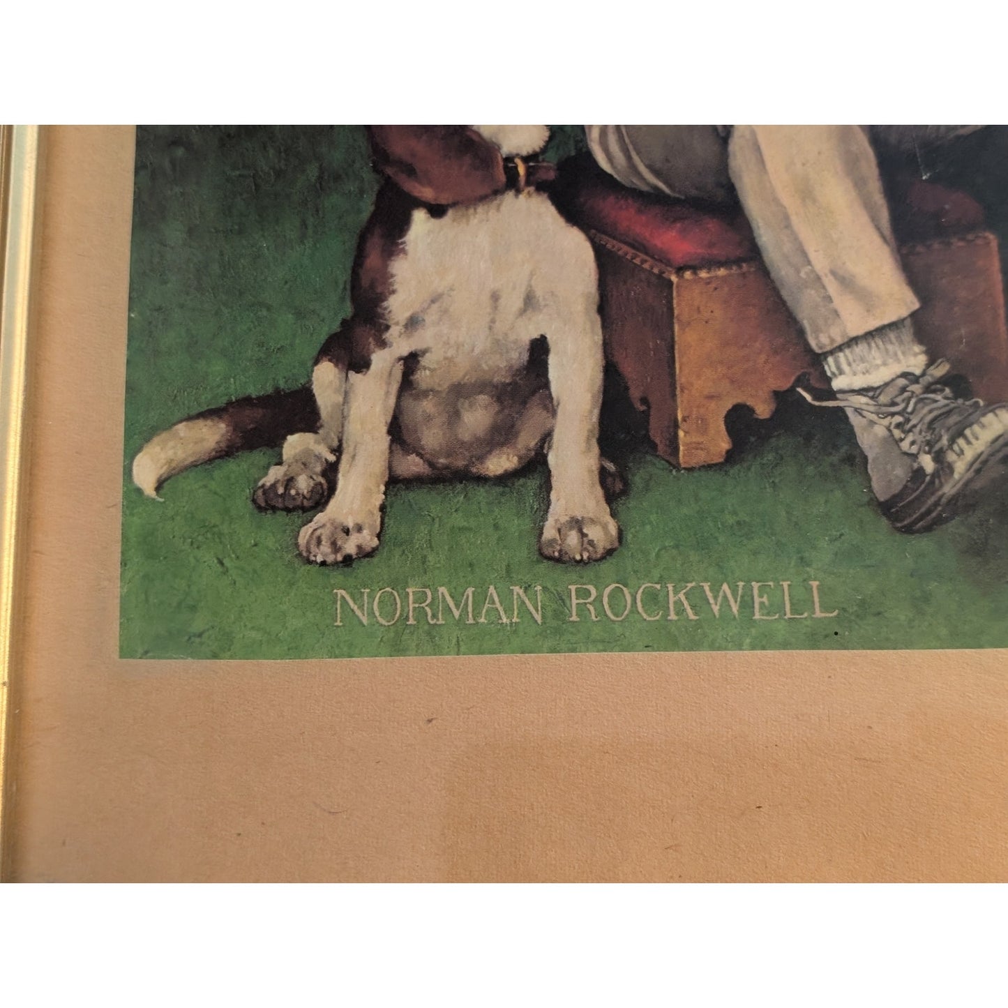 Vintage Norman Rockwell 'The Music Man' 10.5 X 13 Wood Framed Print