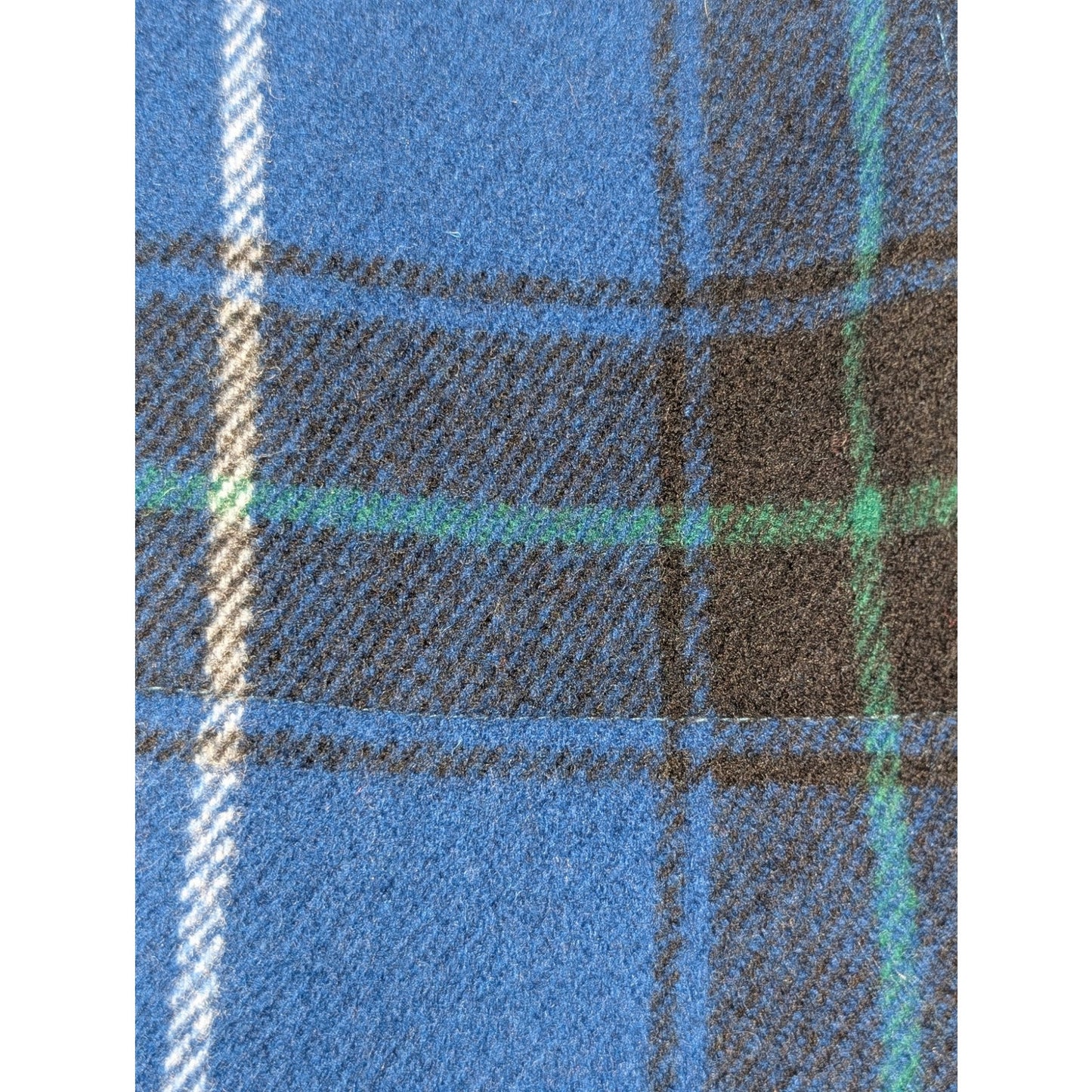 Pendleton Blue Black Green White Plaid Classic Bomber Jacket Women's Size XS