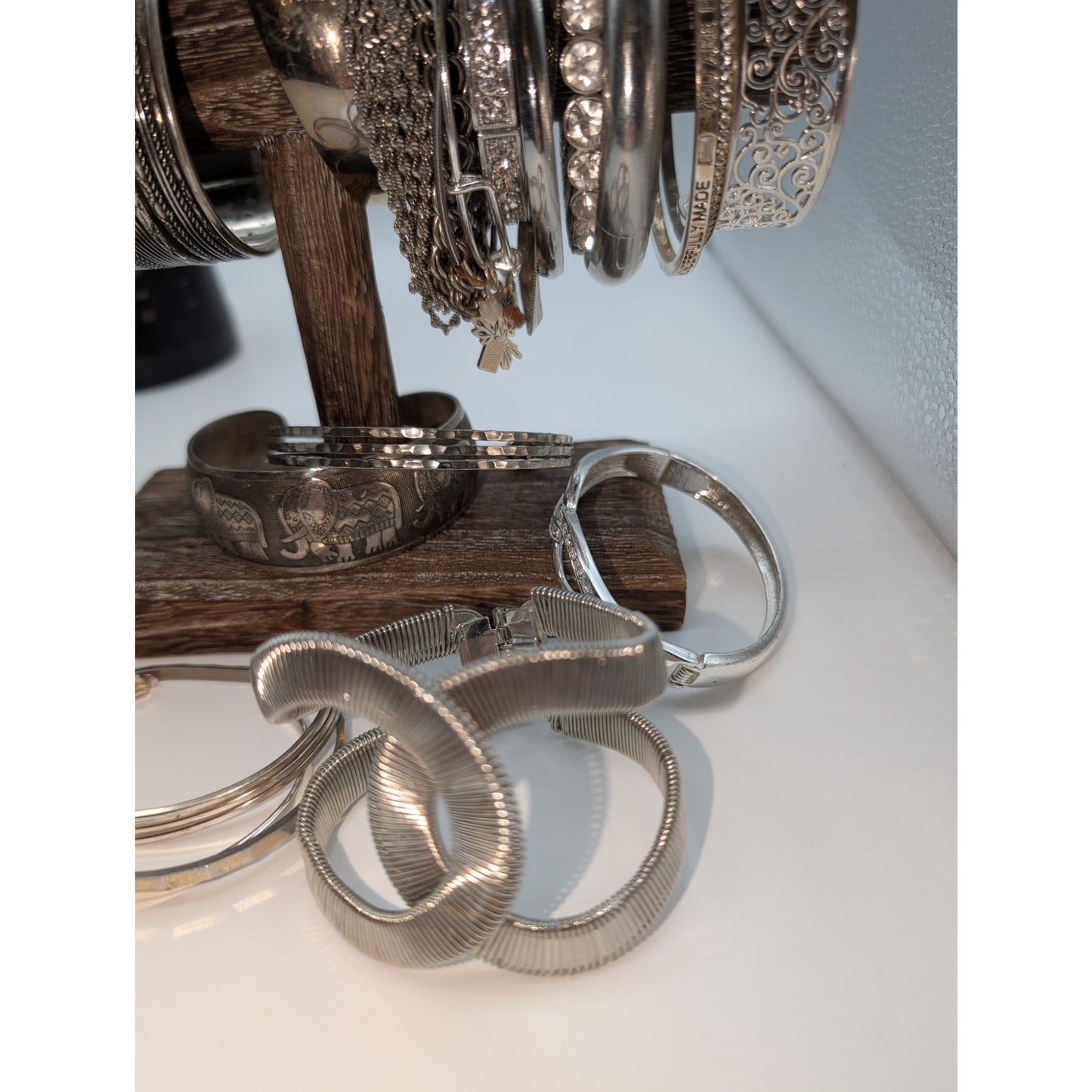Lot of 26 Silver Tone Bracelets