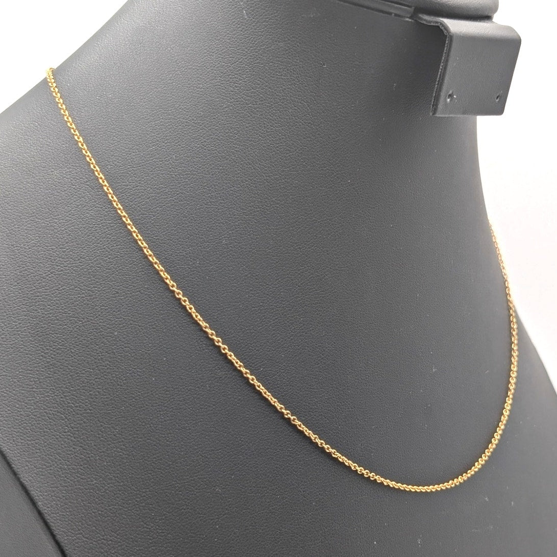 Herco 18K Yellow Gold 20" Chain Necklace 3.51g