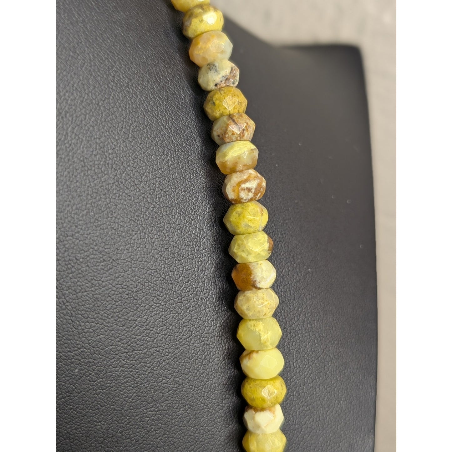DTR Jay King 925 Silver Faceted Prehnite Beaded 36" Long Necklace 70.4g