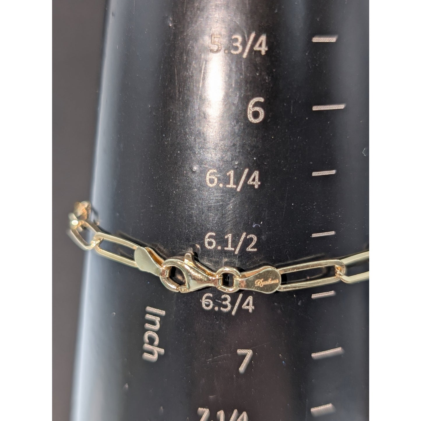 925 Sterling Vermeil Paper Clip Chain Bracelet