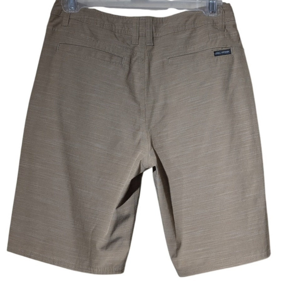 O'Neill Reserve Slub Hybrid Khaki Walk Short Mens Sz 27