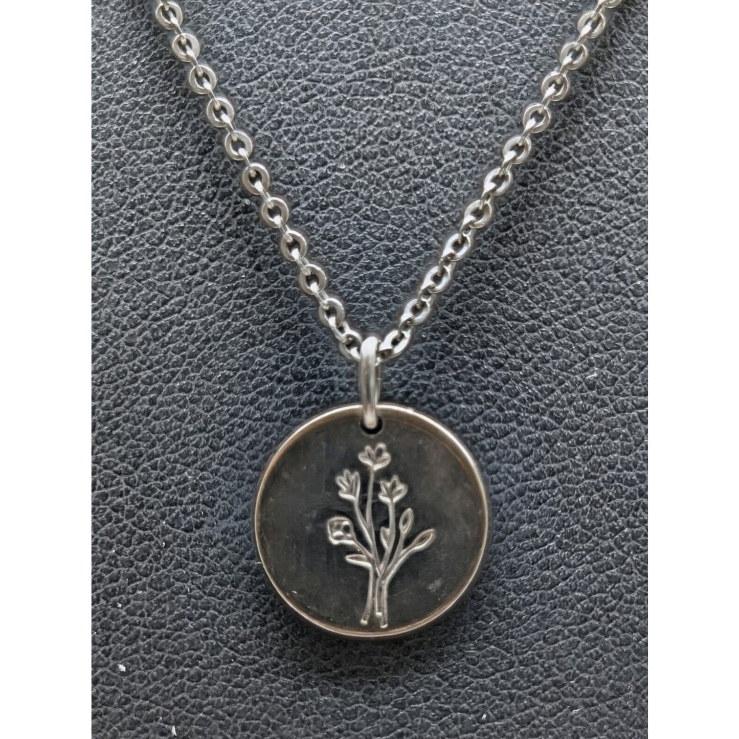 925 Sterling Silver Wildflower Pendant 18"-20" Chain Necklace