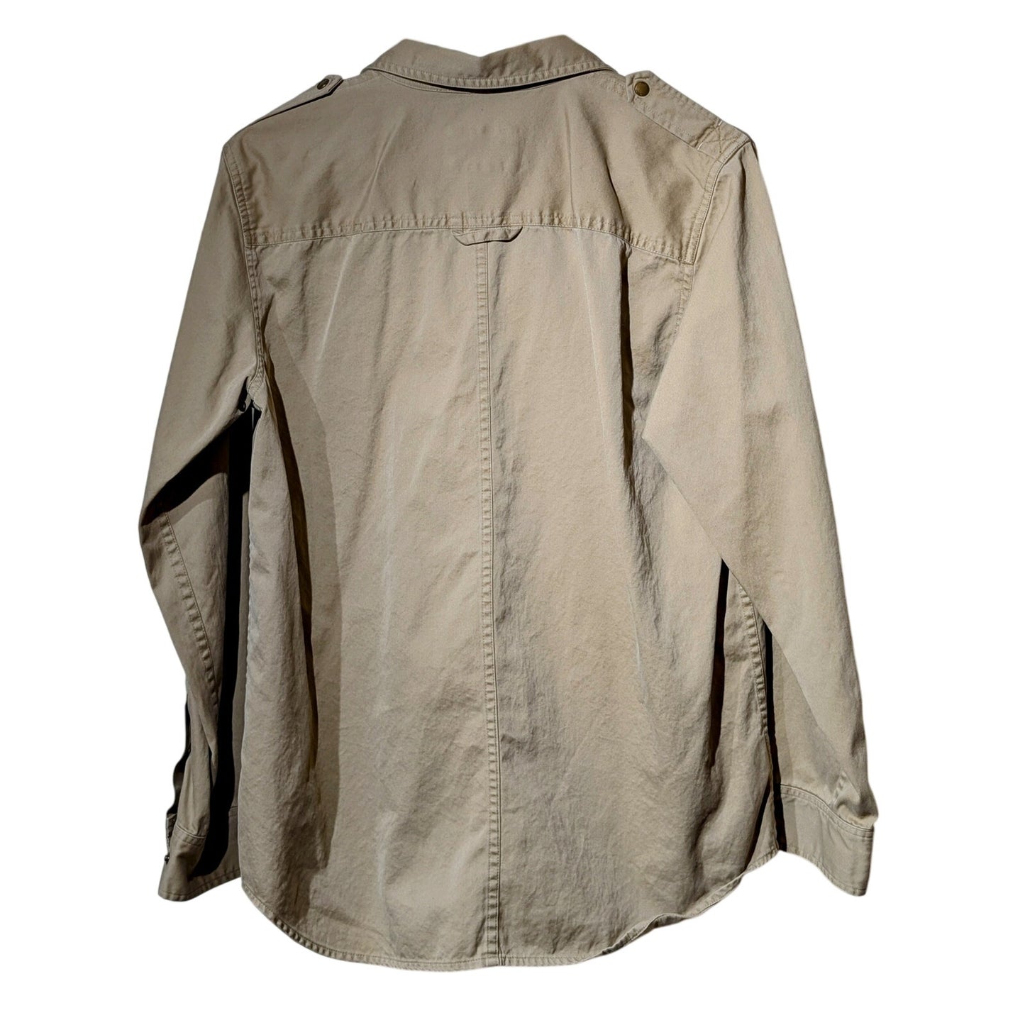 Lauren Ralph Lauren Safari Field Shirt Khaki Utility Pockets Unisex Size Medium