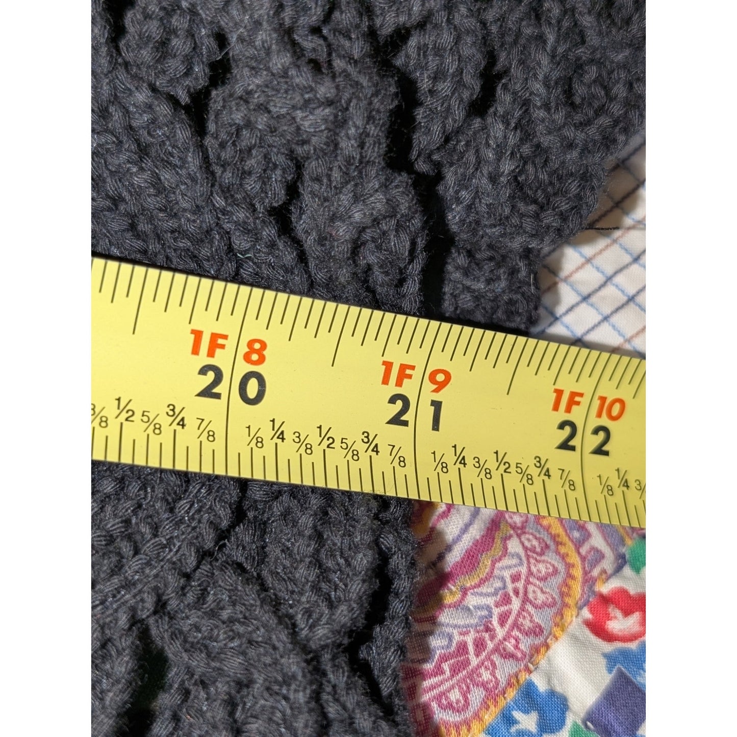 Coldwater Creek Black Crochet 100% Cotton Open Front Open Weave Sweater Sz S