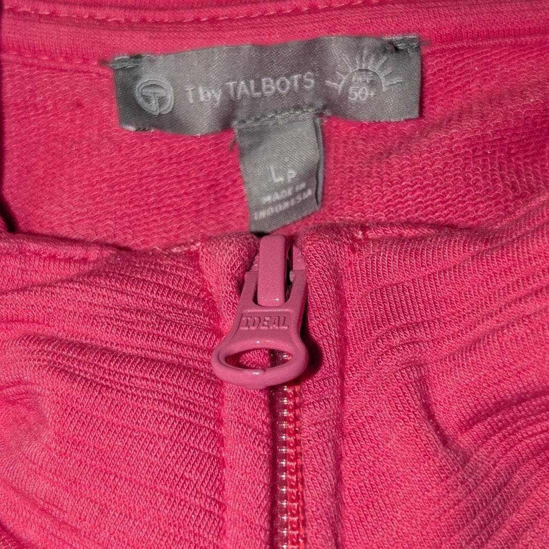 Lot of 6 Pink Red Blue T-Shirts Zip Track Jacket & Button Up Shirts