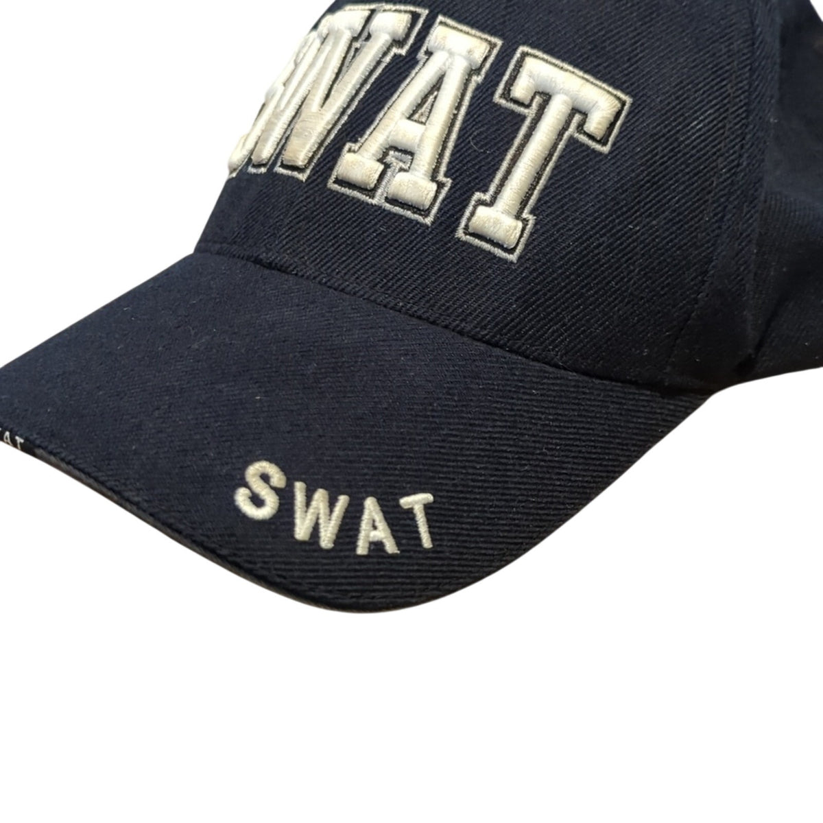 Rapid Dominance Navy and White Embroidered SWAT Adjustable Cap