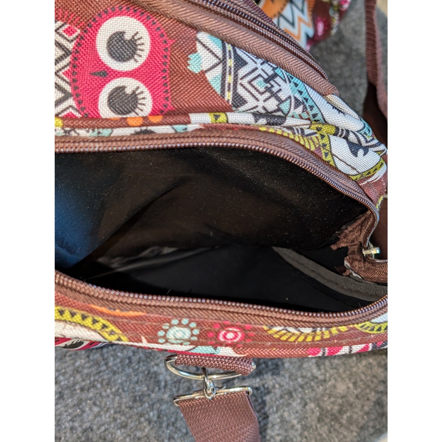 Rockland 19" Polyester Owl Multi-Color Brown Duffel Bag