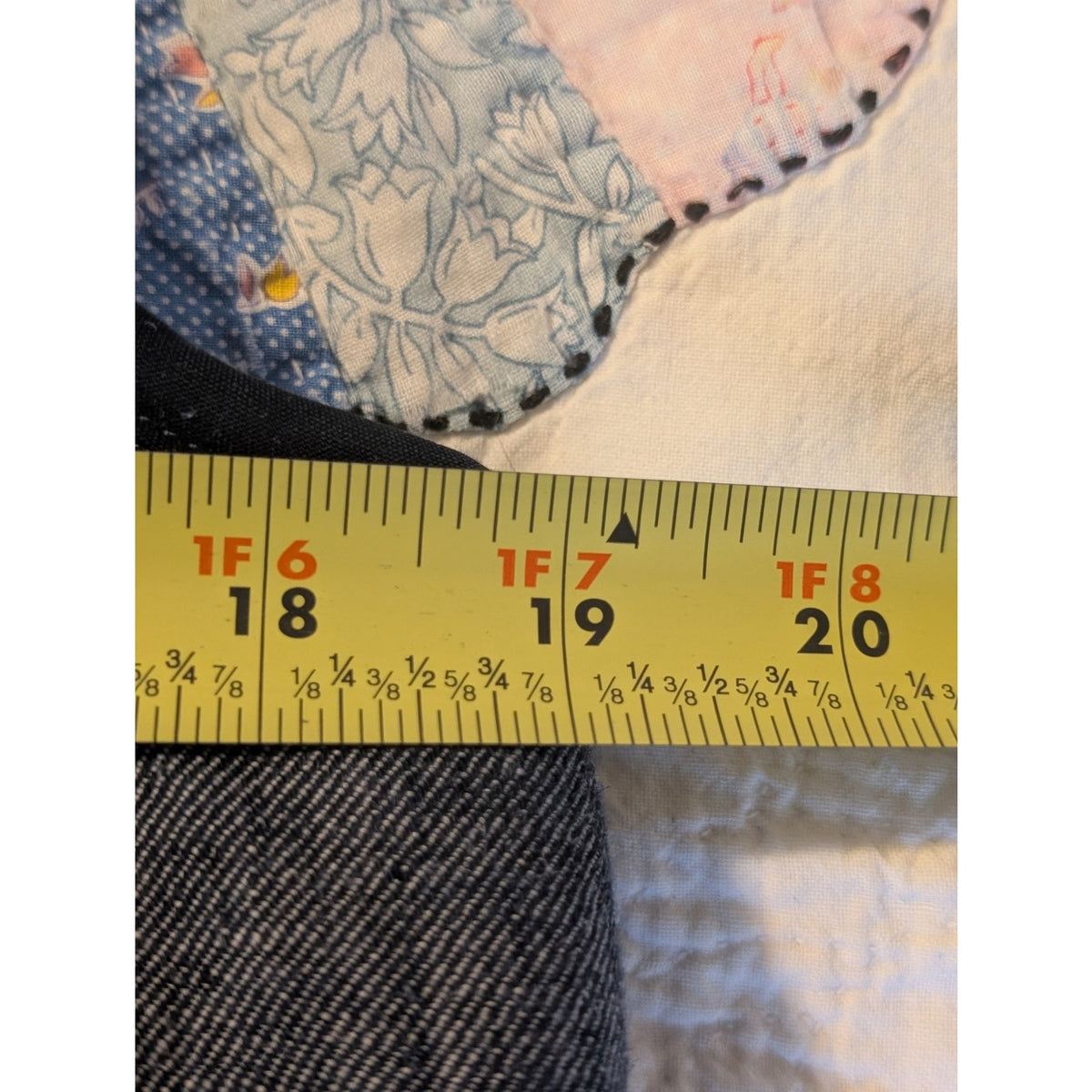 Christopher & Banks Front Zip Puff Denim Look Vest Womens' Size M
