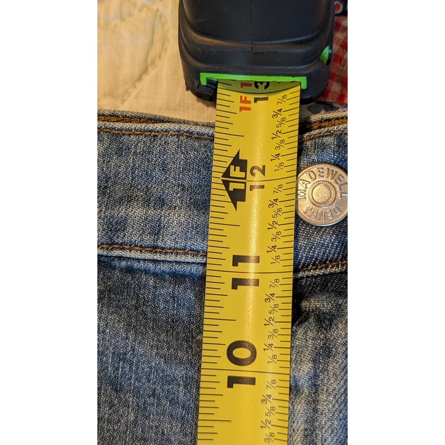 Madewell The High-Rise Slim Boyjean Distressed Stretch Jean Womens Sz 32T