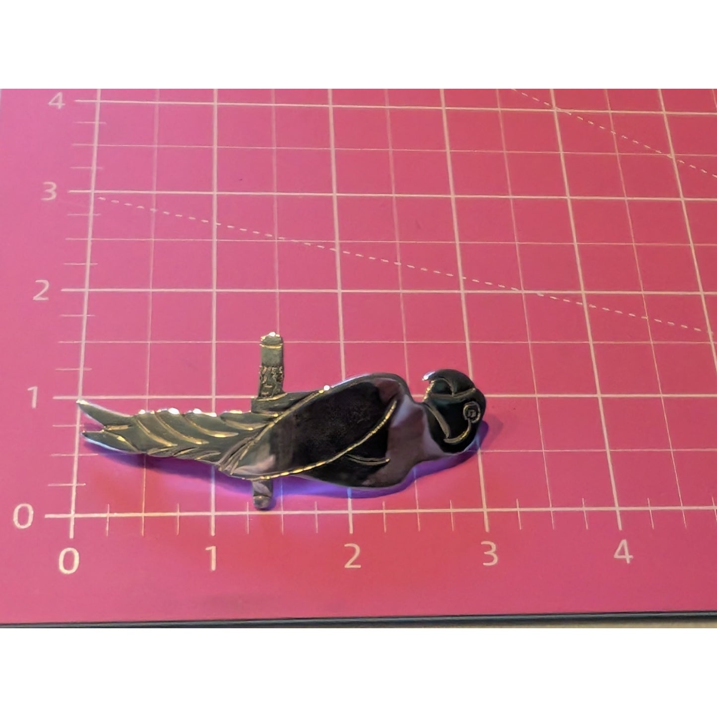 Vintage Taxco TS-79 Mexico 925 Sterling Silver Large Parrot Brooch
