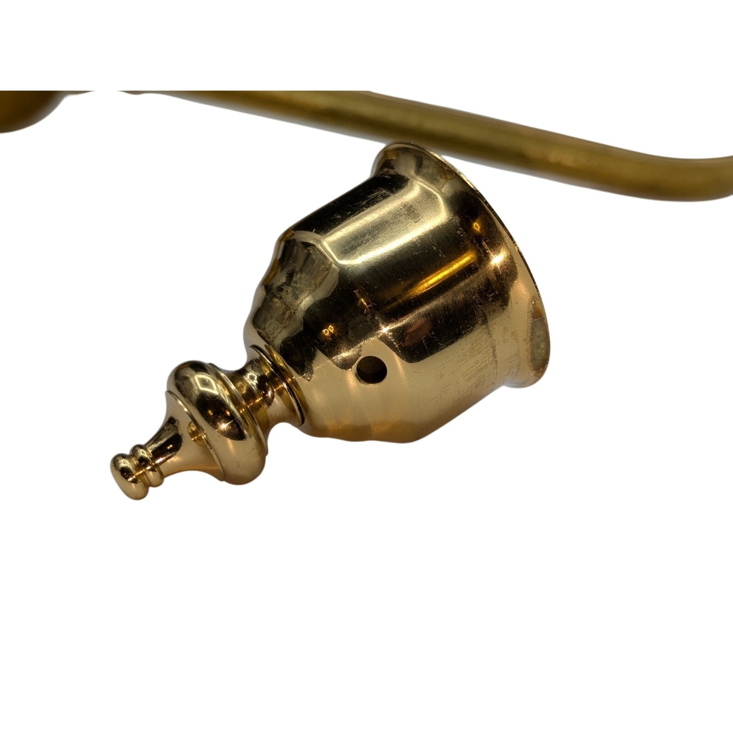 Vintage Solid Brass Candle Holder 13" Wall Sconce (No glass)