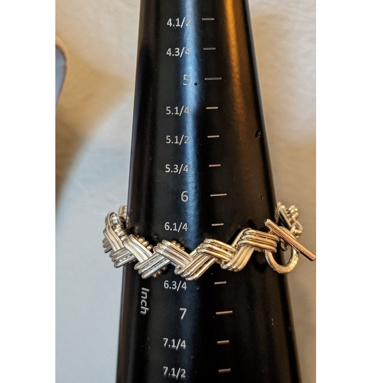 Vintage Mexico Modernist 925Sterling Silver Solid Zig Zag Necklace Bracelet Set