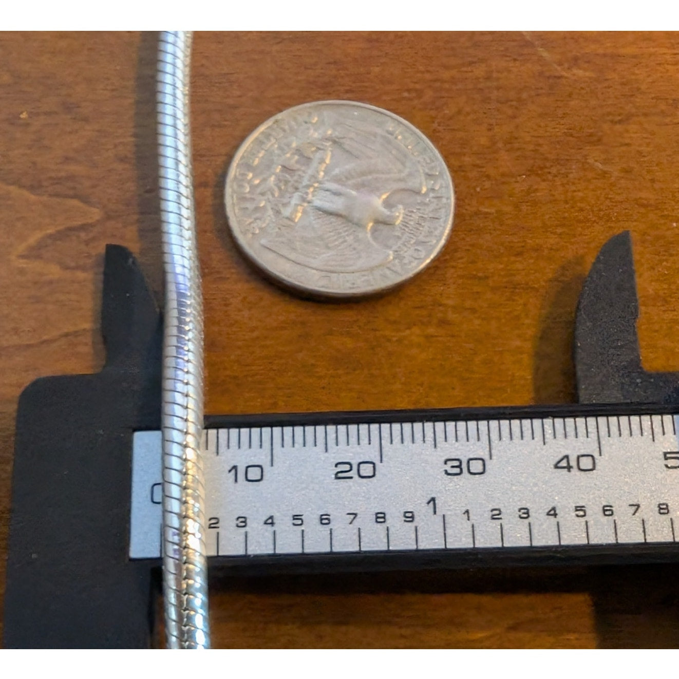 Marked Italy 925 Heavy 24" Long 925 Sterling Silver Snake Chain Necklace 60.66g