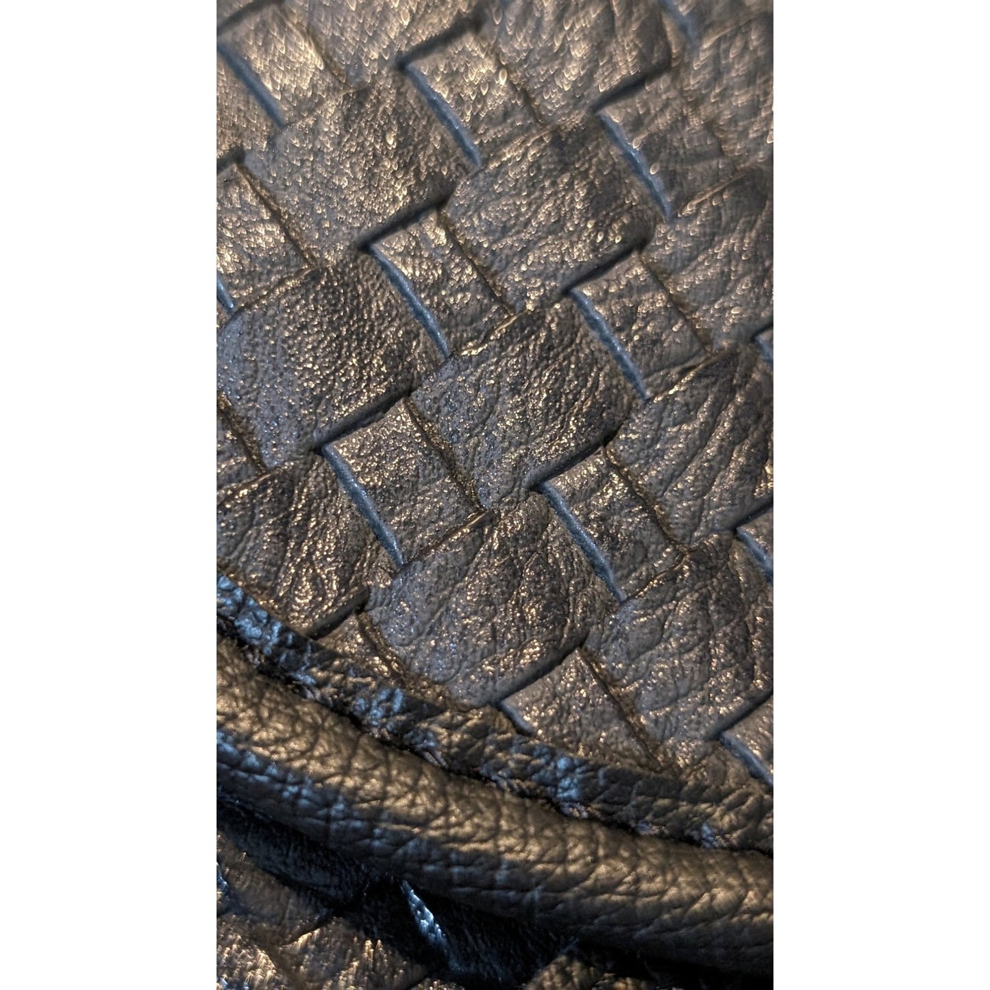 Lucky Bees Quilted Black Backpack