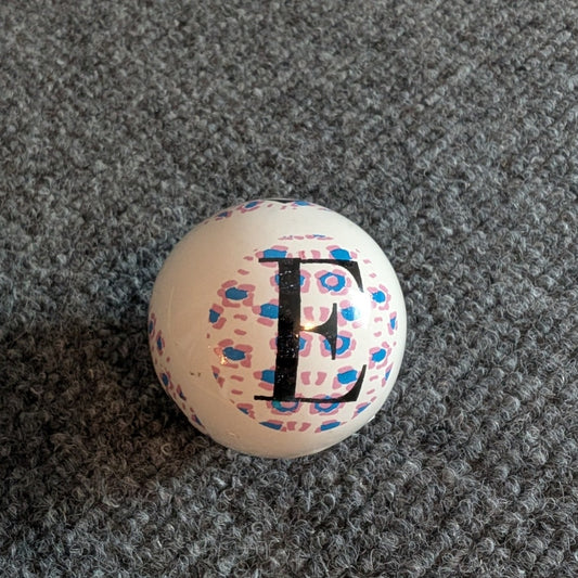 2" Diameter Ceramic Initial 'E' Ball