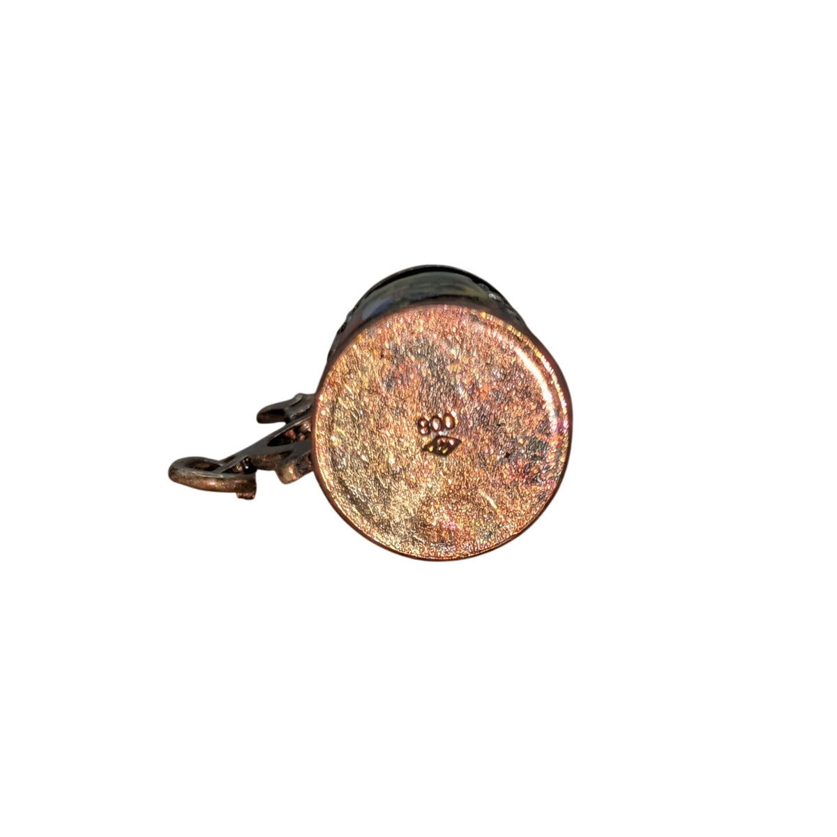 Vintage 800 Silver Enamel Liechtenstein Beer Stein Mobile Lid Charm