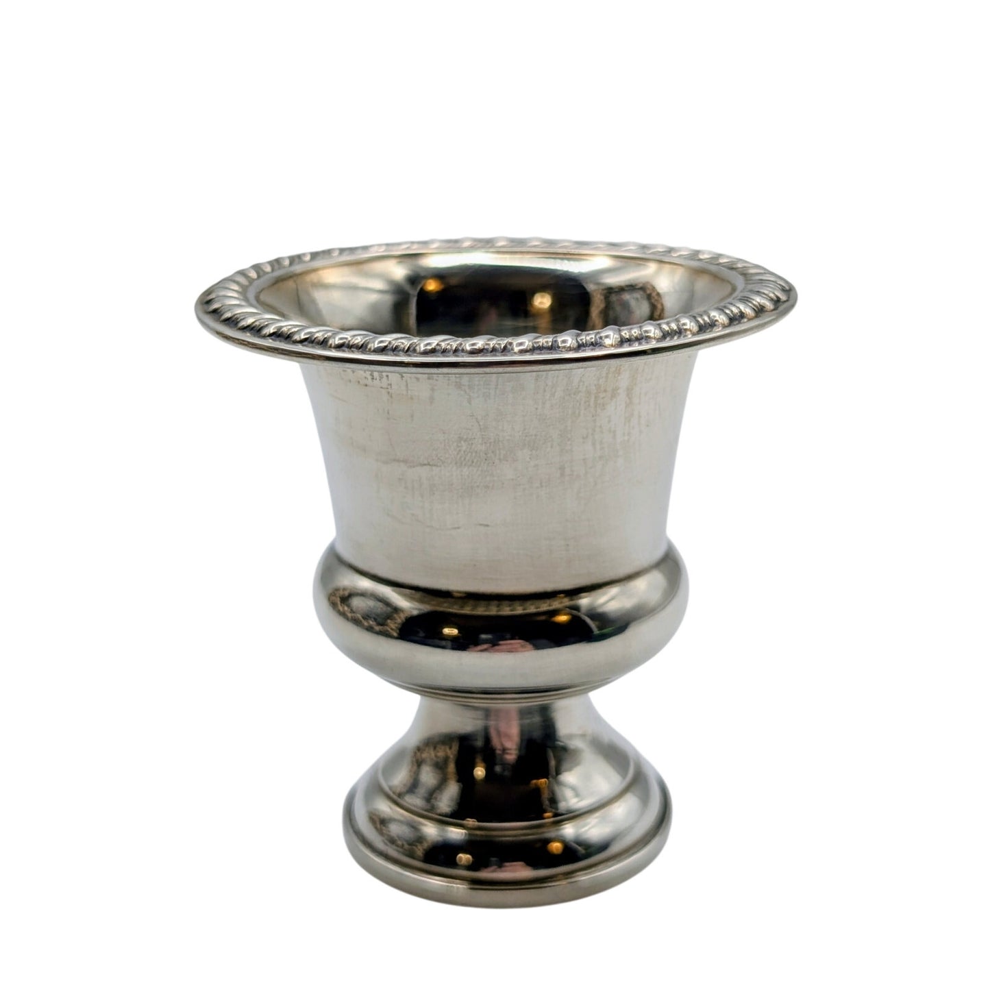 Vintage Empire Sterling Silver Weighted Mid-Century Modern Toothpick Holder 56 g